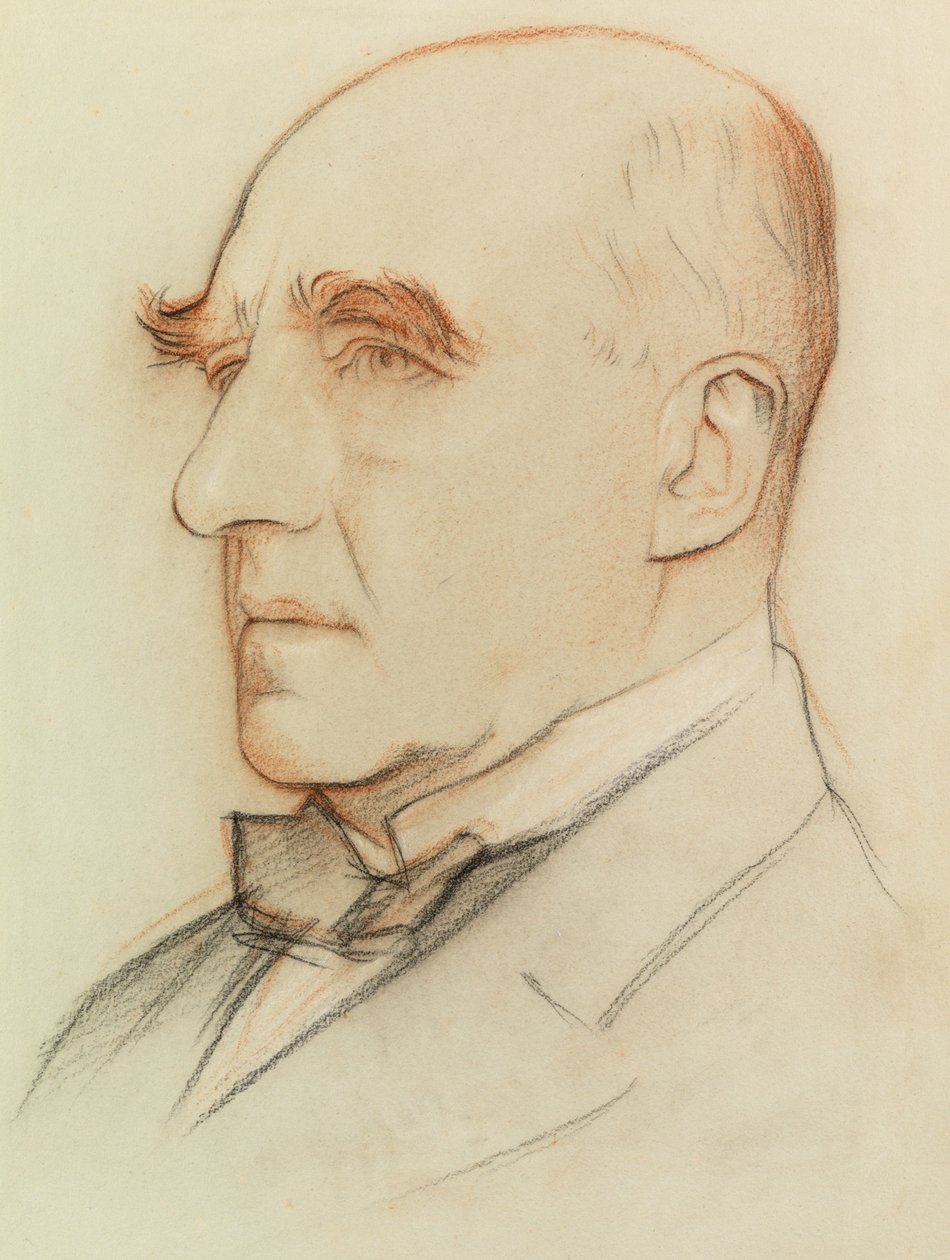 Sir Arthur Pinero, dramatik (barevné křídy) od William Rothenstein