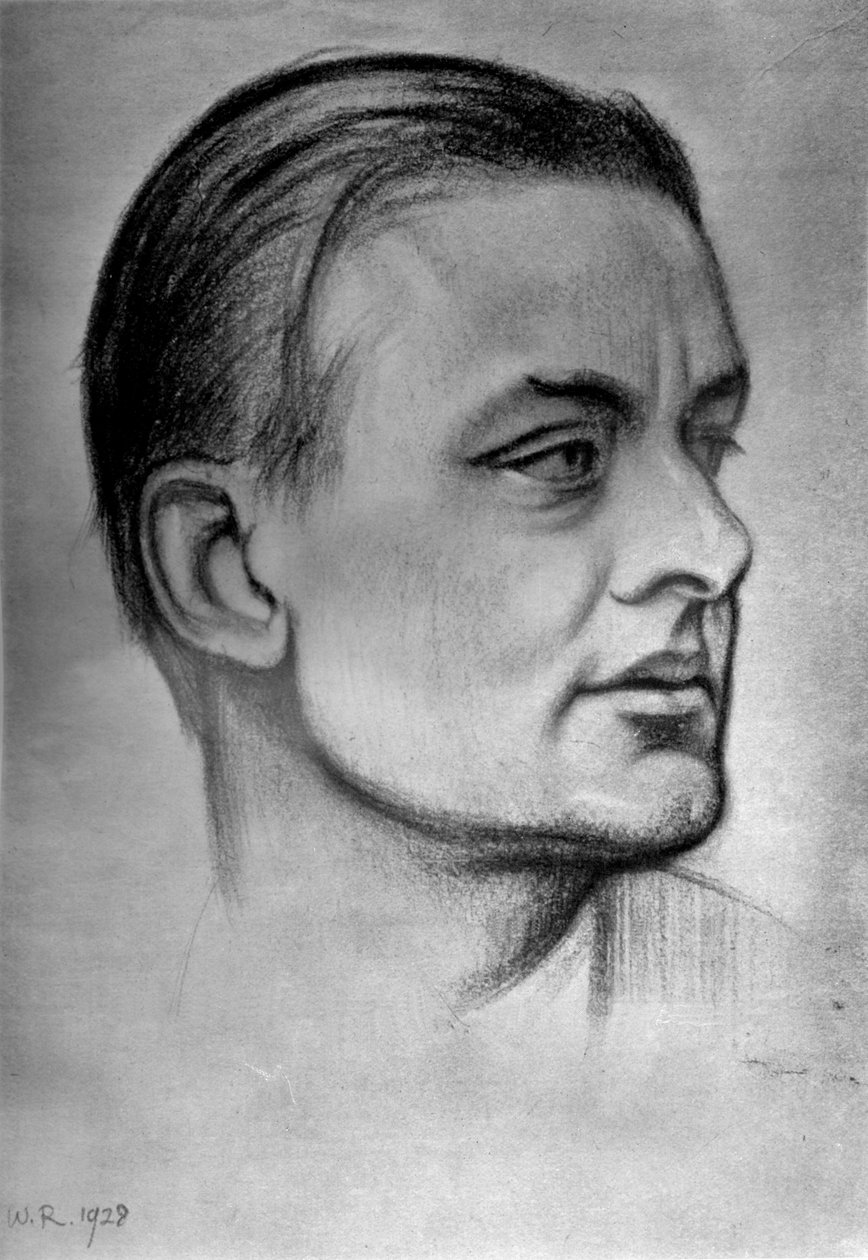 TS Eliot, britský básník, dramatik a kritik amerického původu, 1933 od William Rothenstein