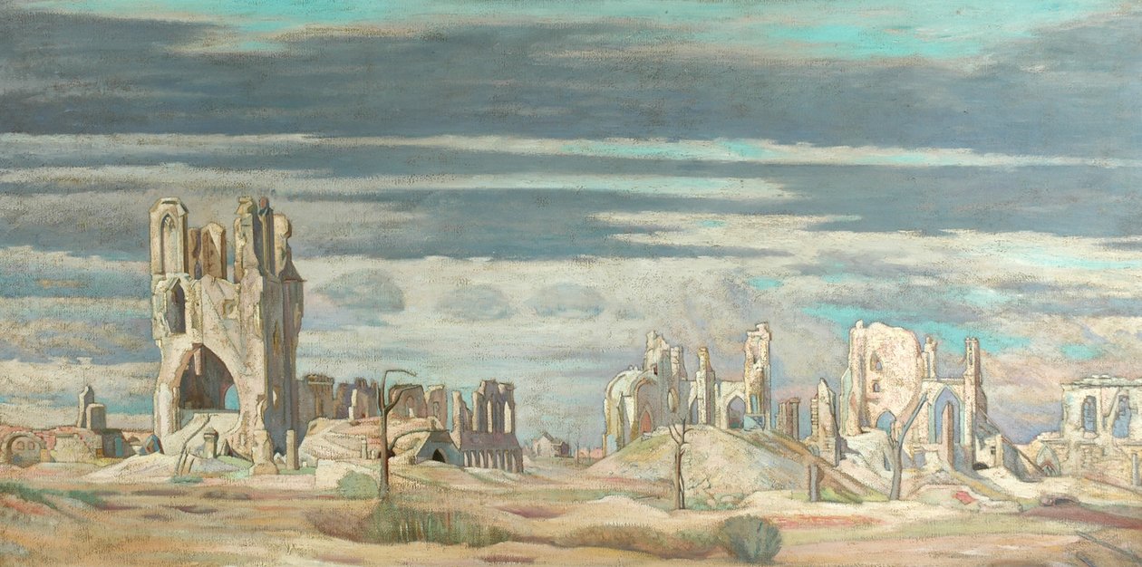 The Cloth Hall, Ypres (olej na plátně) od William Rothenstein