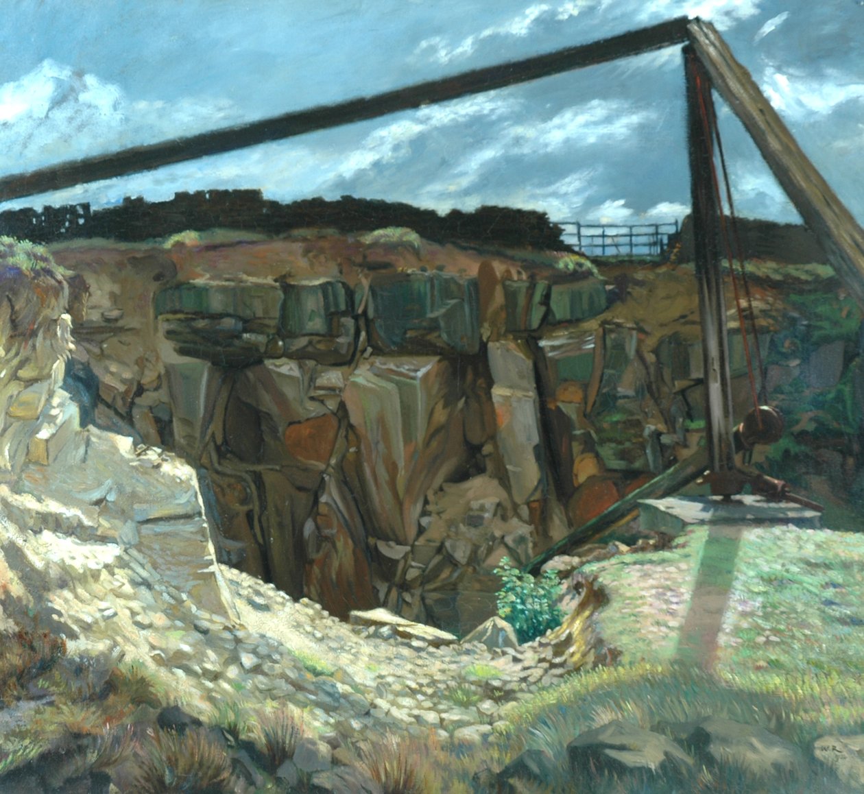 Starý lom, Hawksworth od William Rothenstein