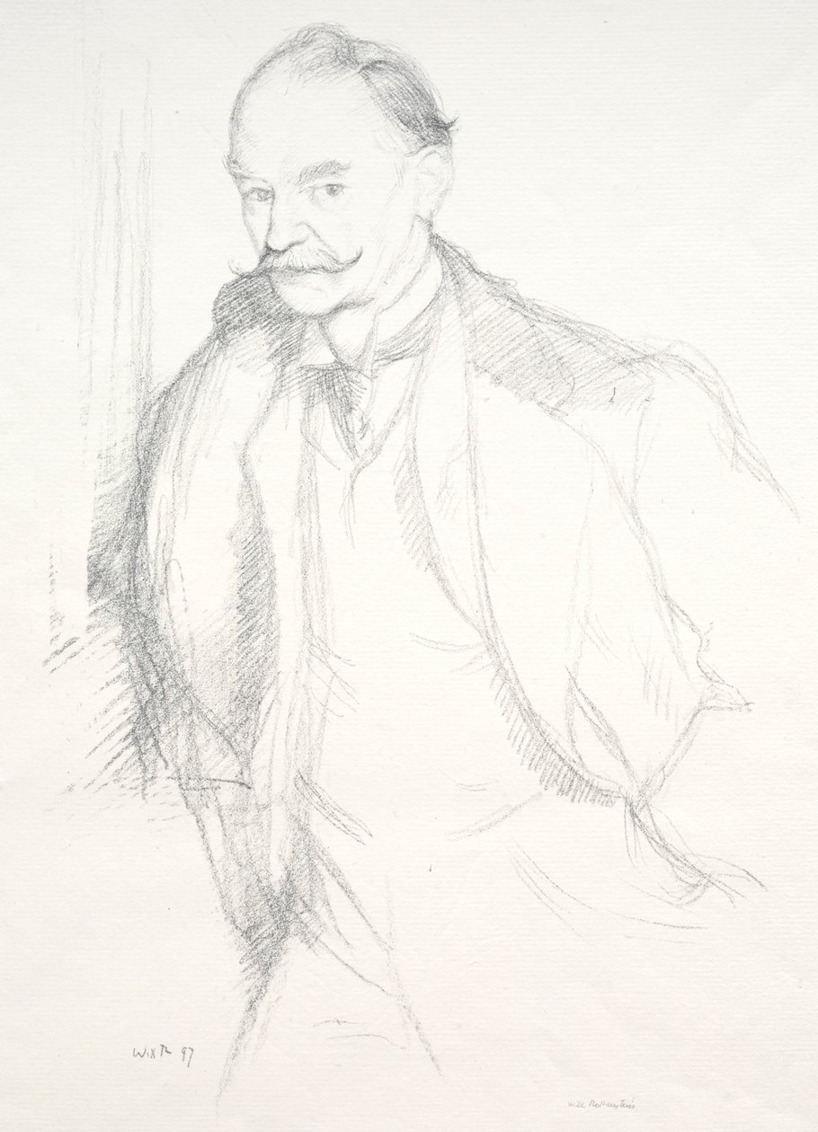 Thomas Hardy, 1897. od William Rothenstein