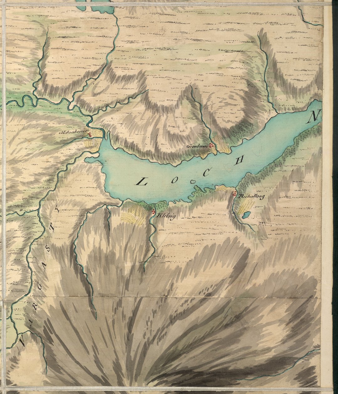 Altnaharra, Roy Military Survey of Scotland od William Roy
