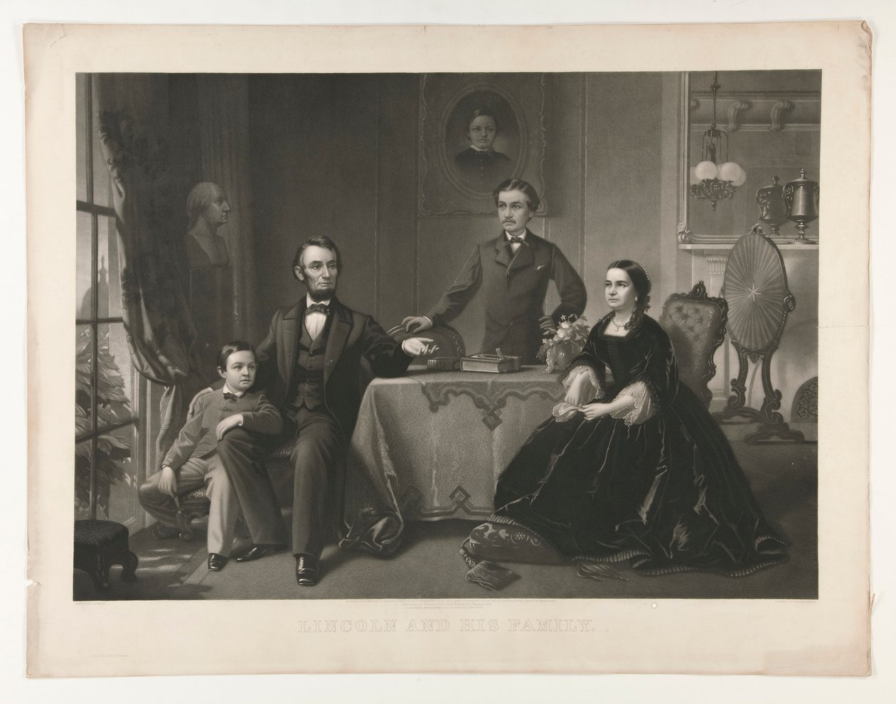 Lincoln a jeho rodina od William Sartain