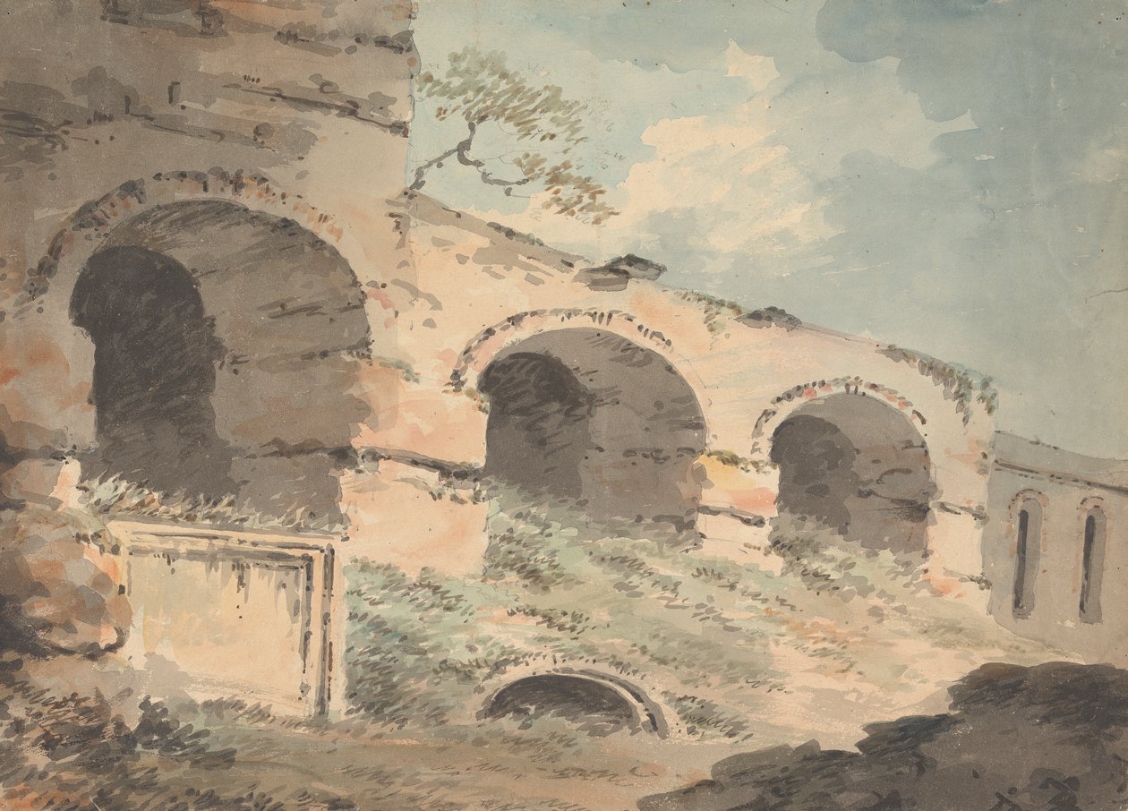 Zřícenina se třemi oblouky od William Sawrey Gilpin