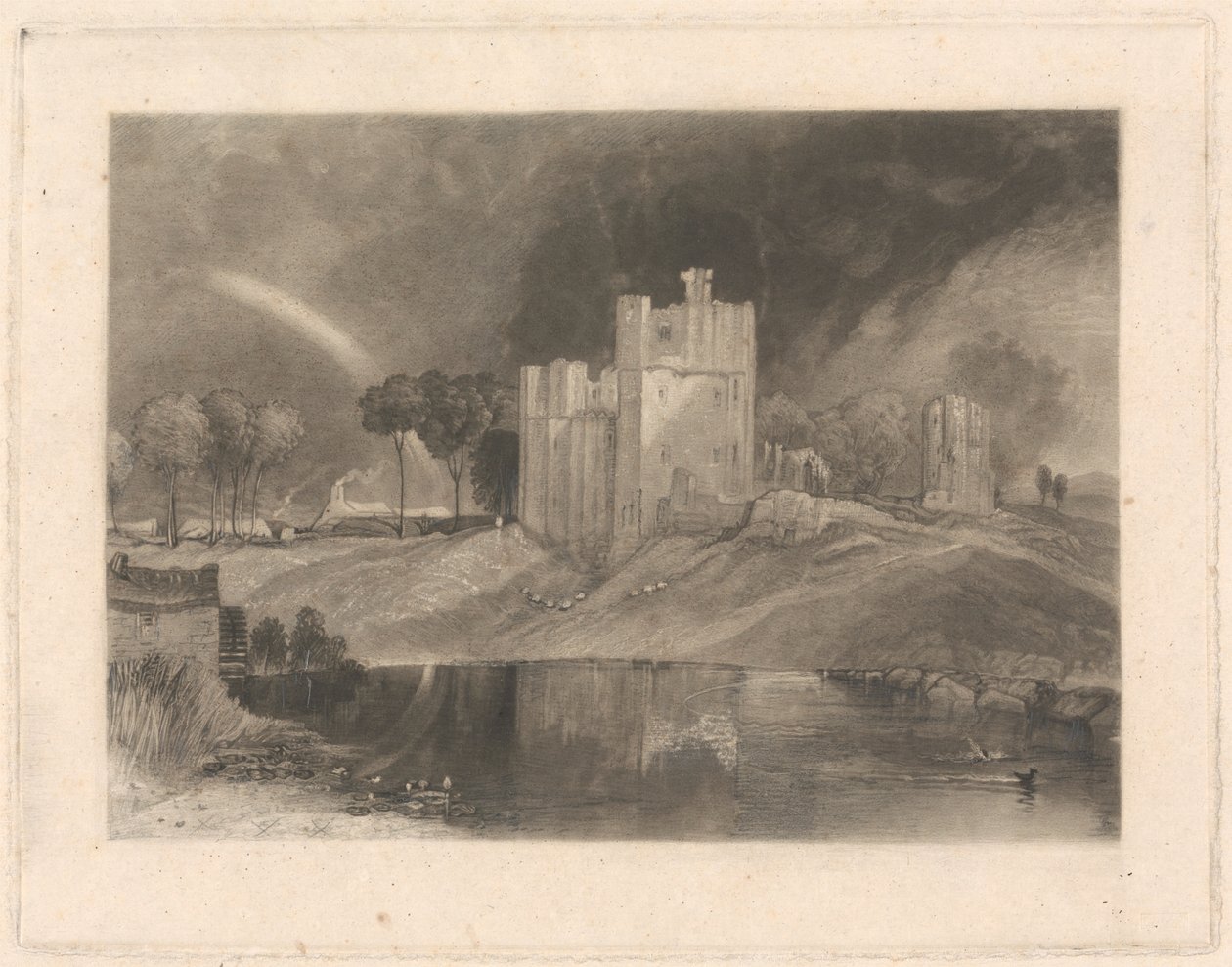 Brougham Castle, poblíž soutoku řek Eamont a Lowther od William Say