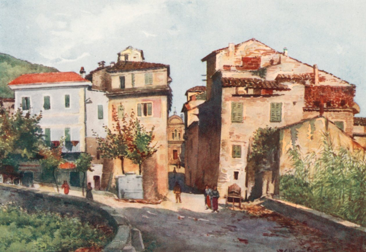 Vchod do Camporossa, západ (barevná litografie) od William Scott