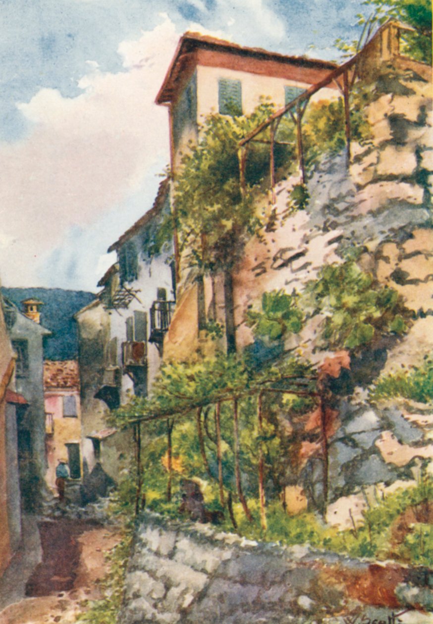Ulice ve Faliconu (barevná litografie) od William Scott