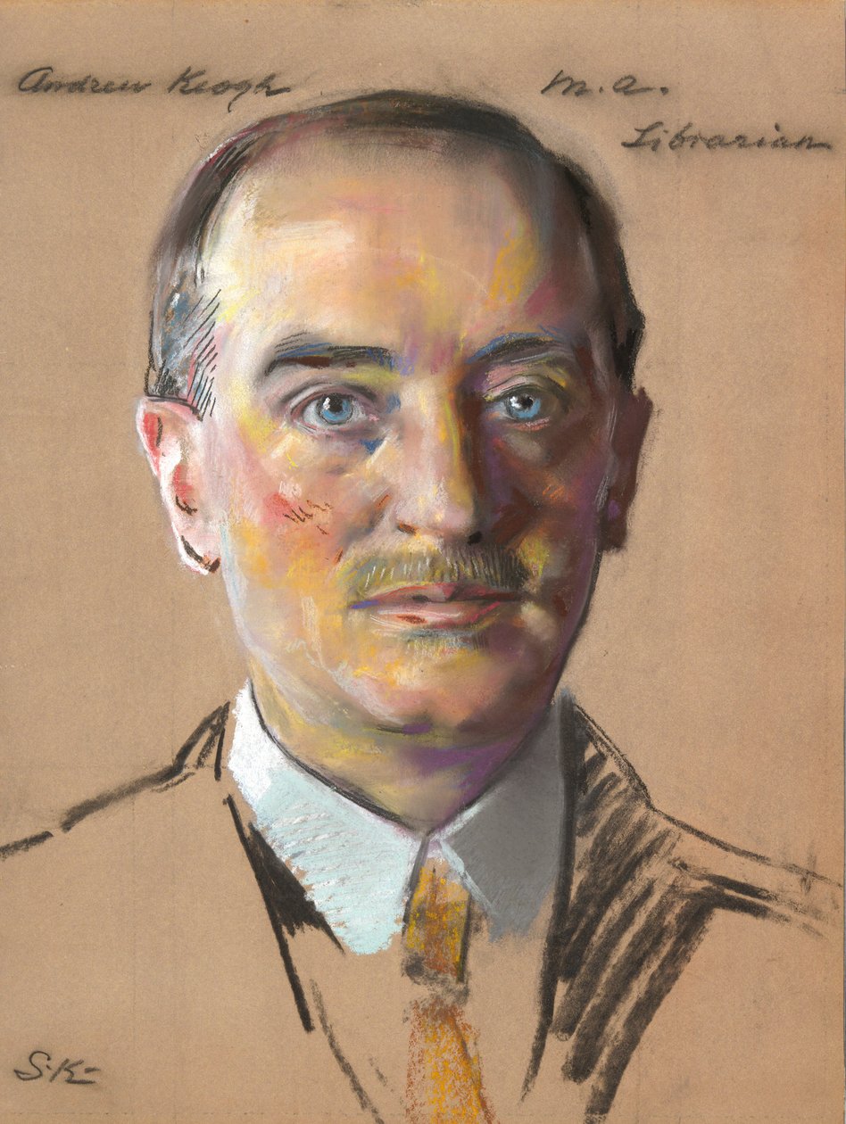 Andrew Keogh, M.A. 1904, knihovník 1916- od William Sergeant Kendall