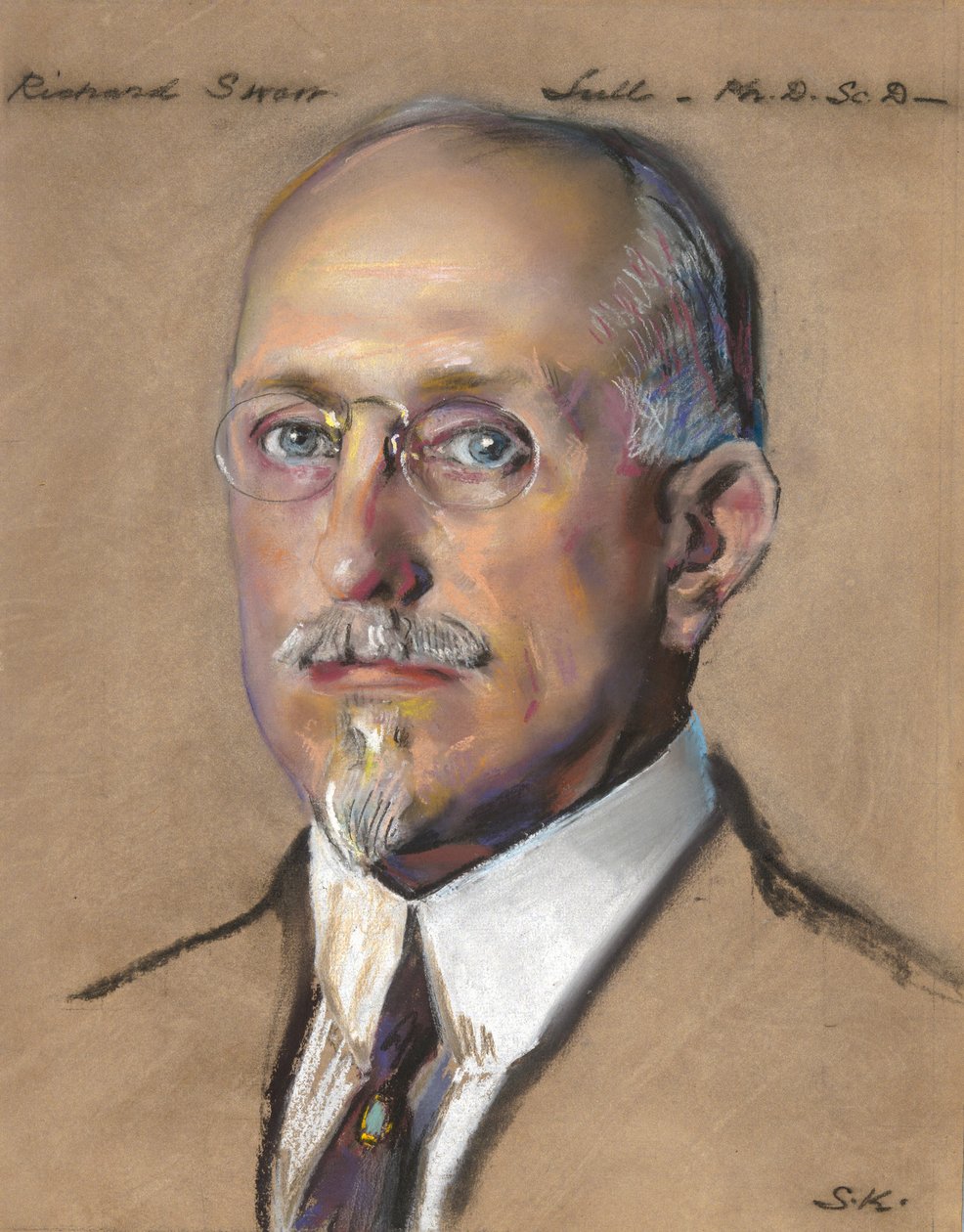 Richard Swann Lull, ředitel Peabody Museum 1922-? od William Sergeant Kendall