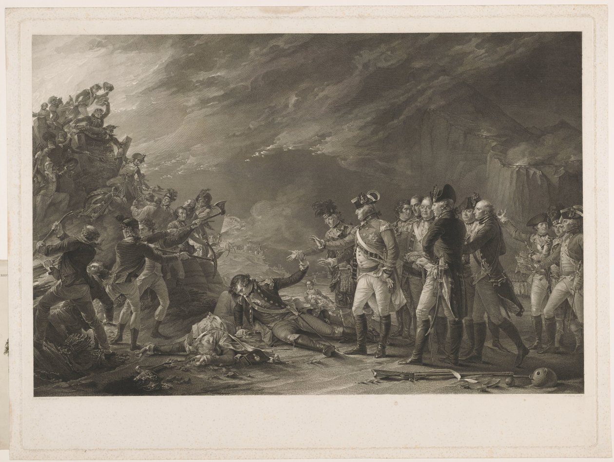 Sortie, vyrobený Garrison of Gibraltar ráno 27. listopadu 1781. od William Sharp
