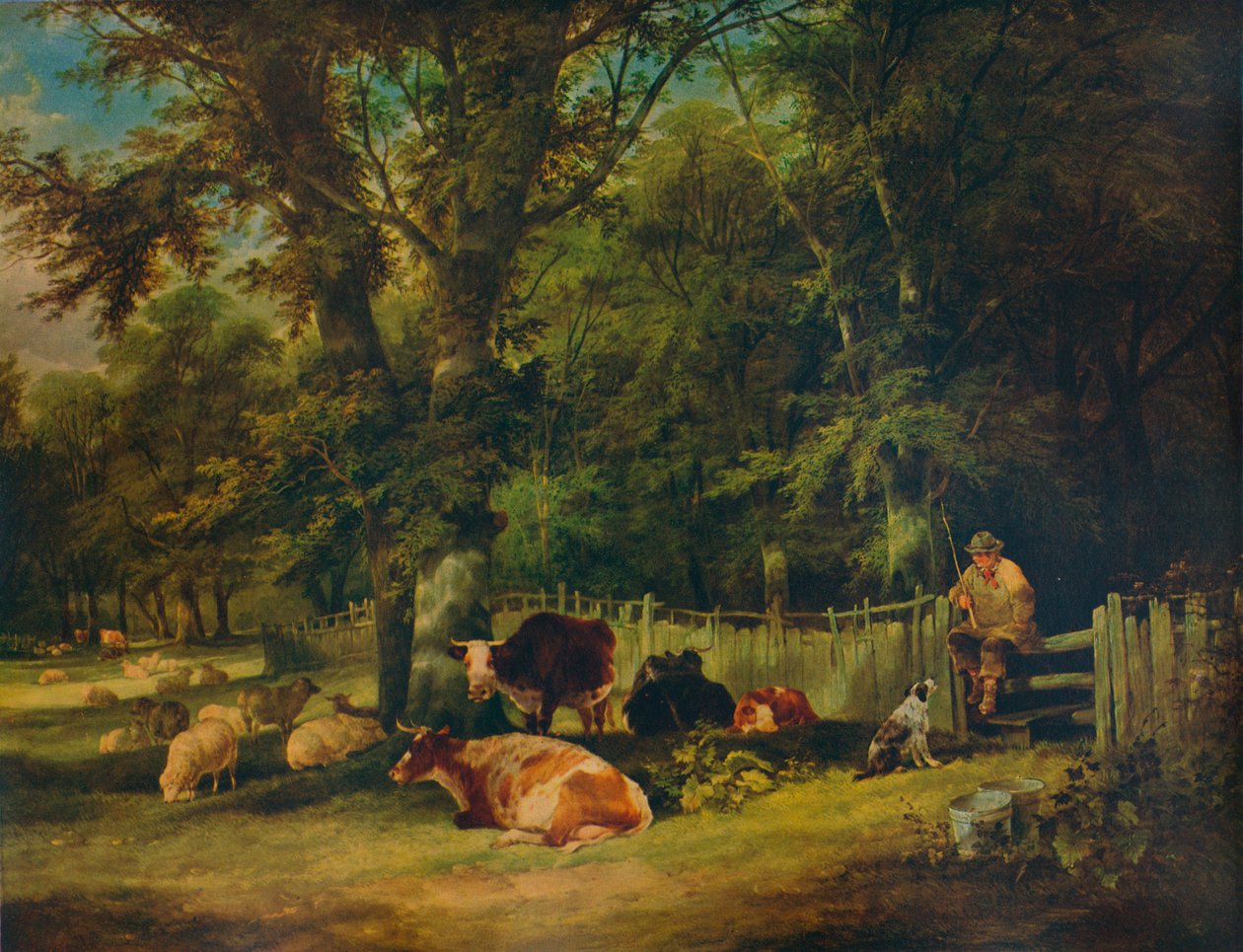Stinný kout, 1840 od William Shayer