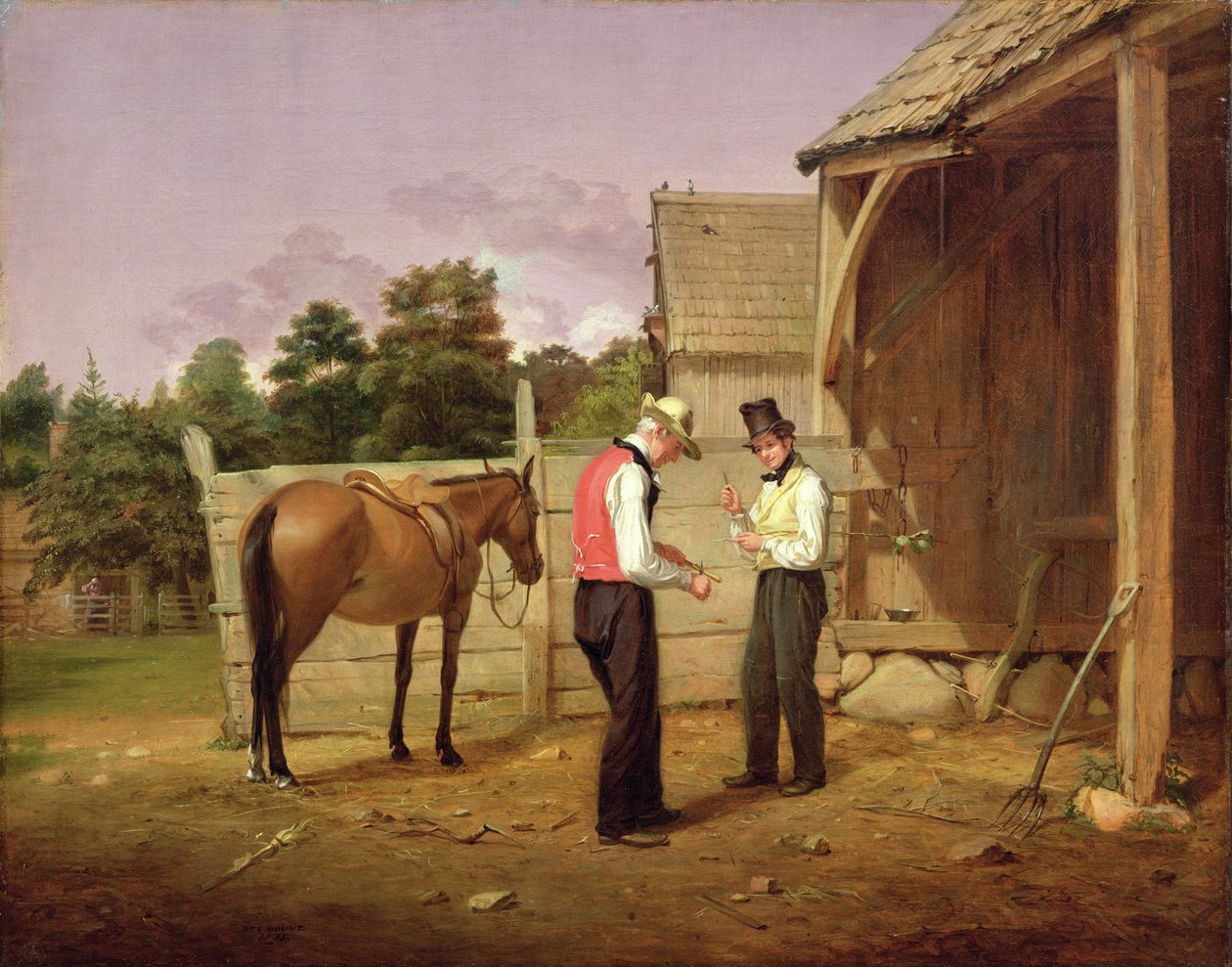 Smlouvání o koně, 1835 od William Sidney Mount