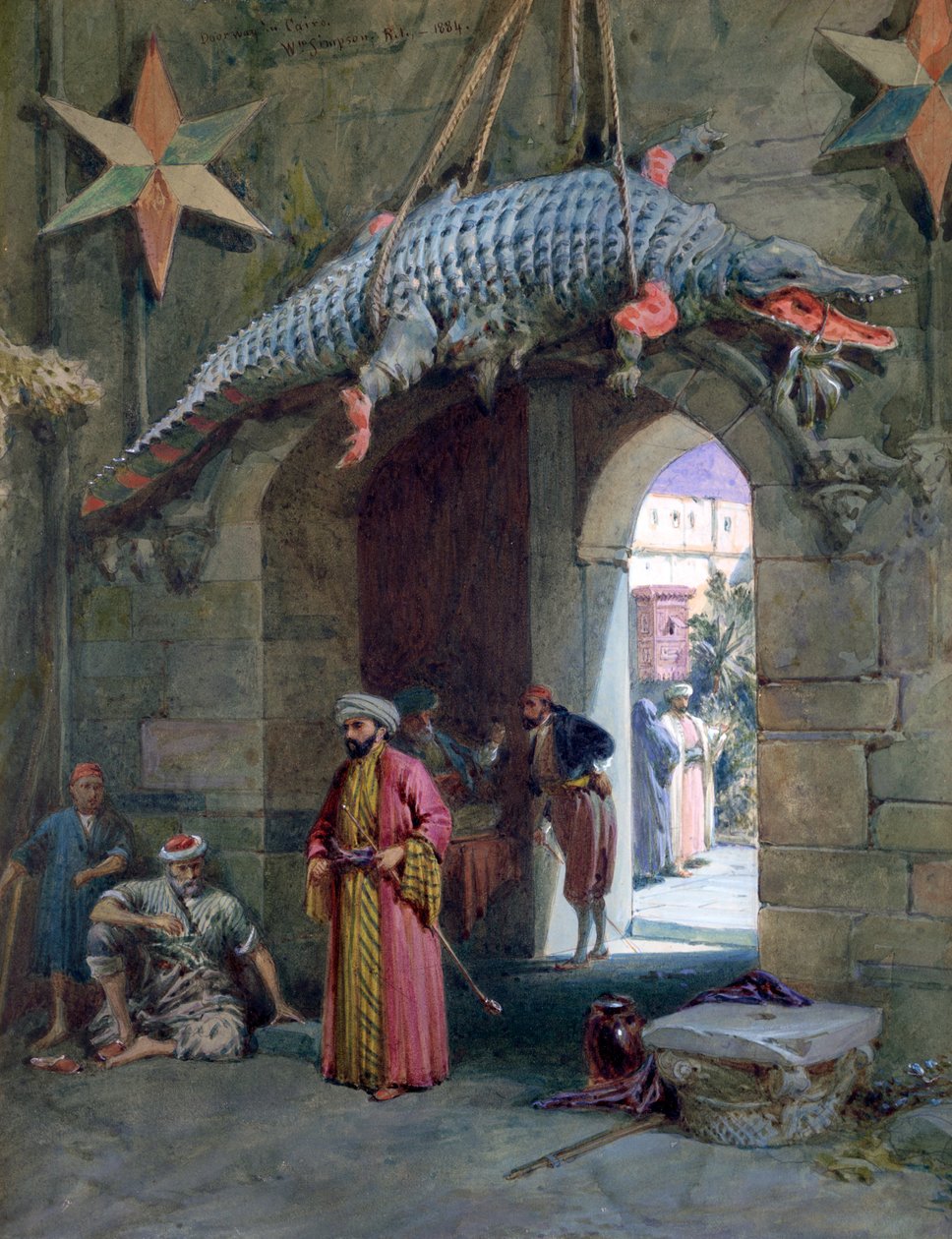 Dveře v Káhiře, 1884 od William Crimea Simpson