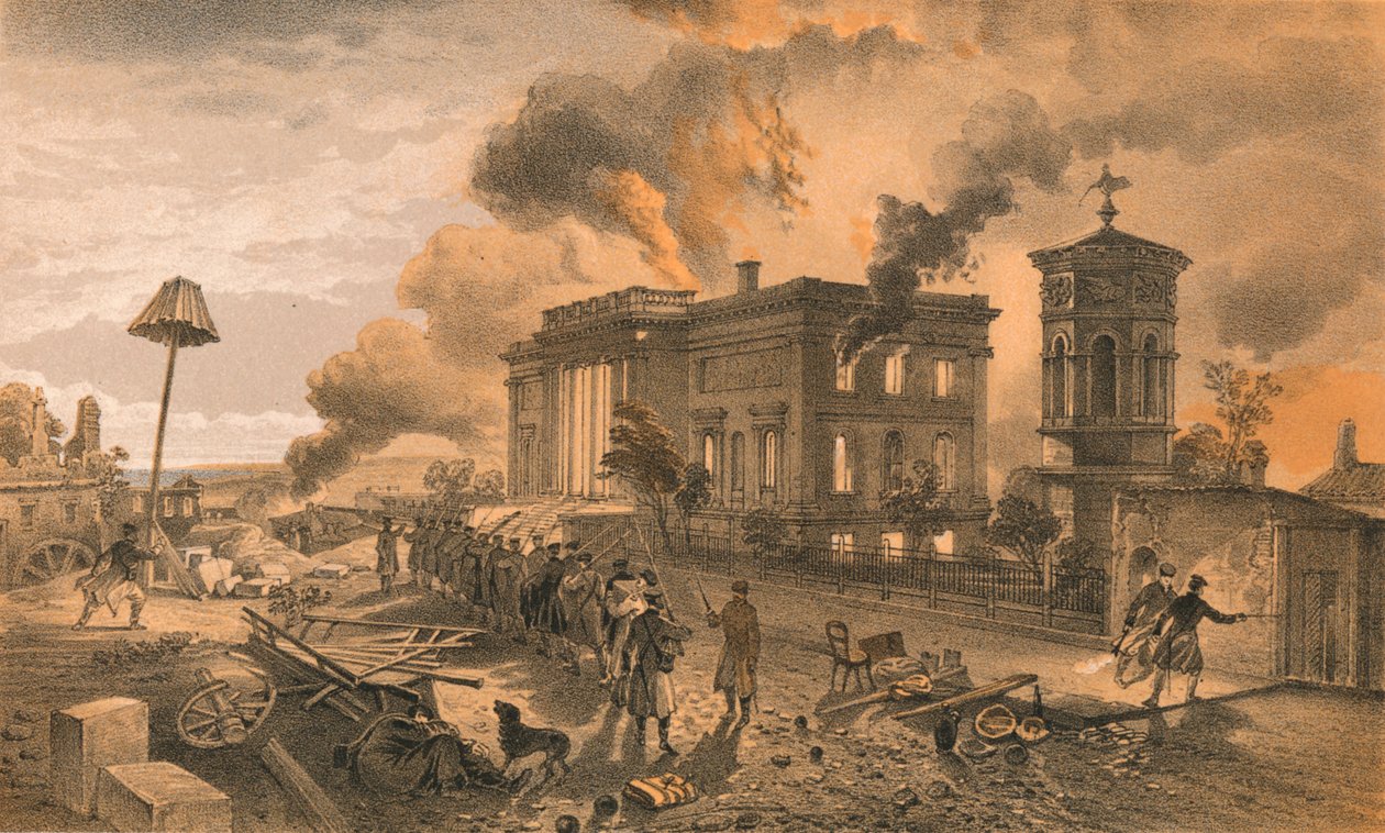 Veřejná knihovna a chrám větrů, 1856 od William Crimea Simpson