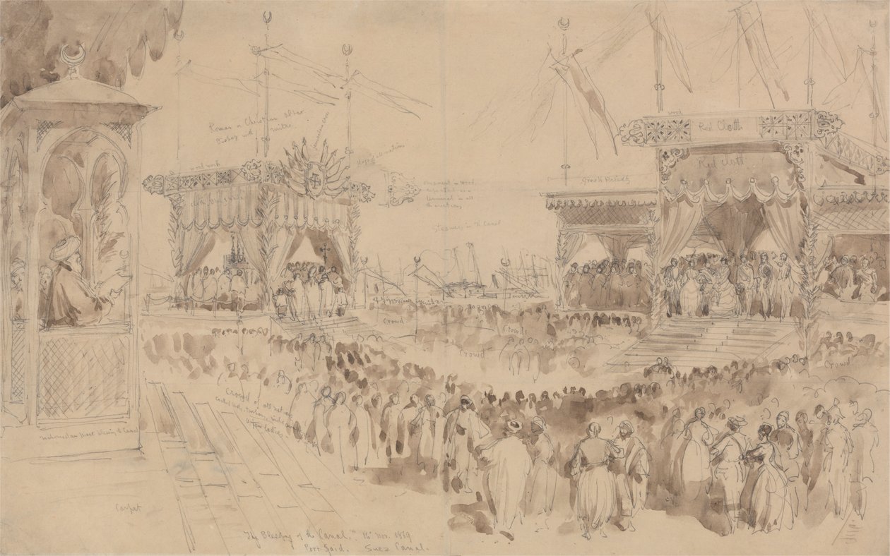 Požehnání Suezského průplavu, 16. listopadu 1869 od William Simpson