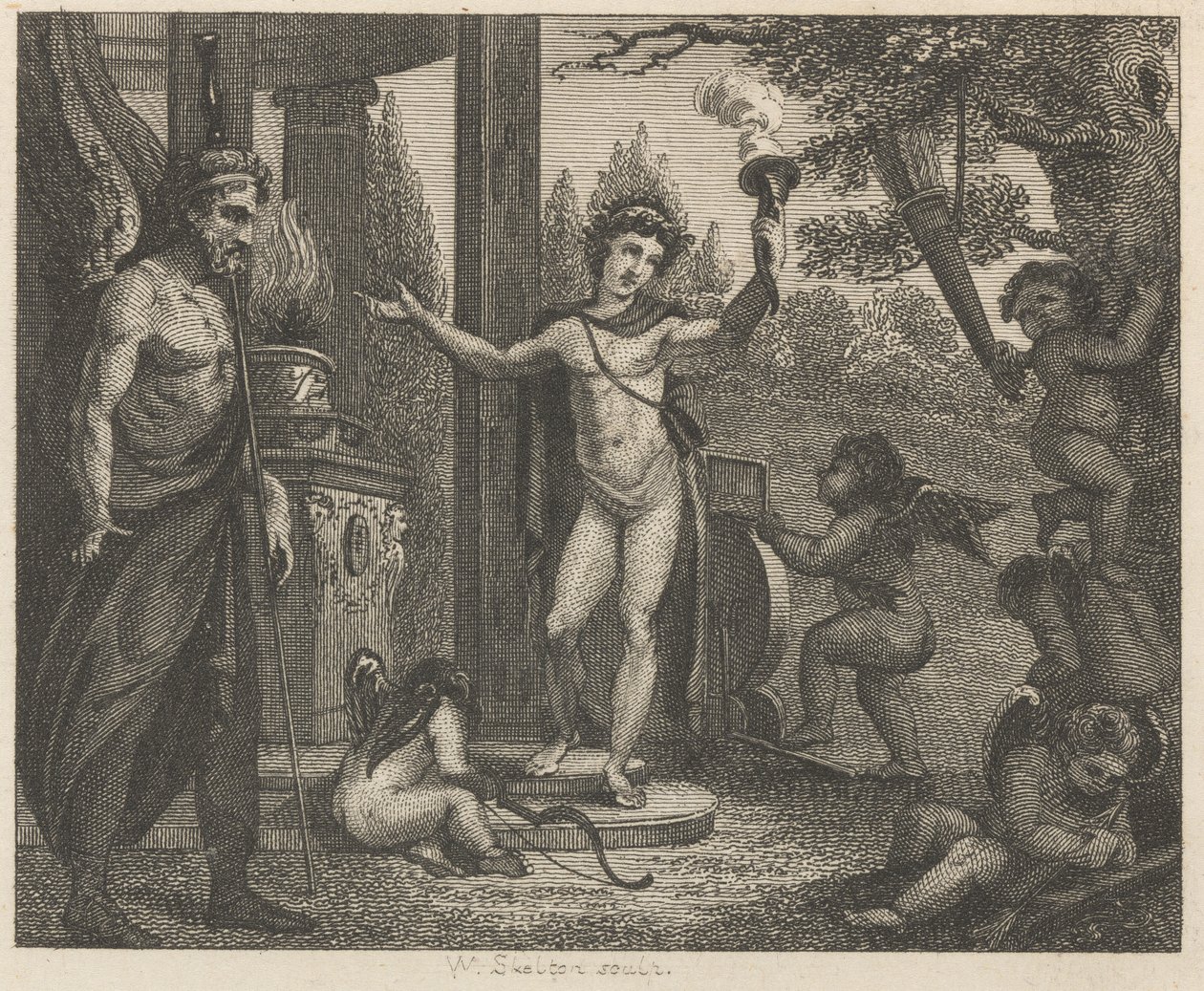 Amor, Hymen a Plutus od William Skelton