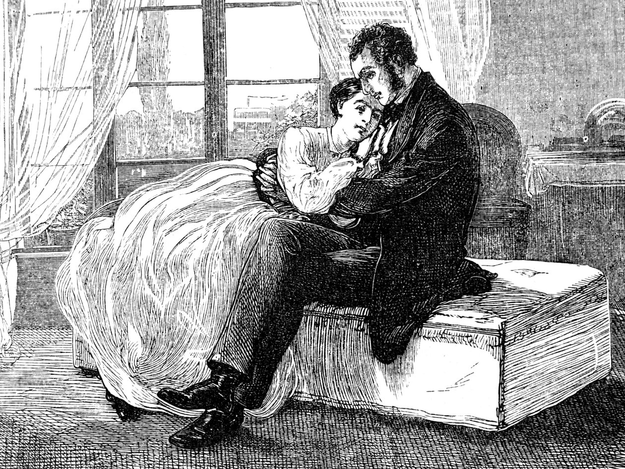 Ilustrace znázorňující přijetí nabídky k sňatku od William Small