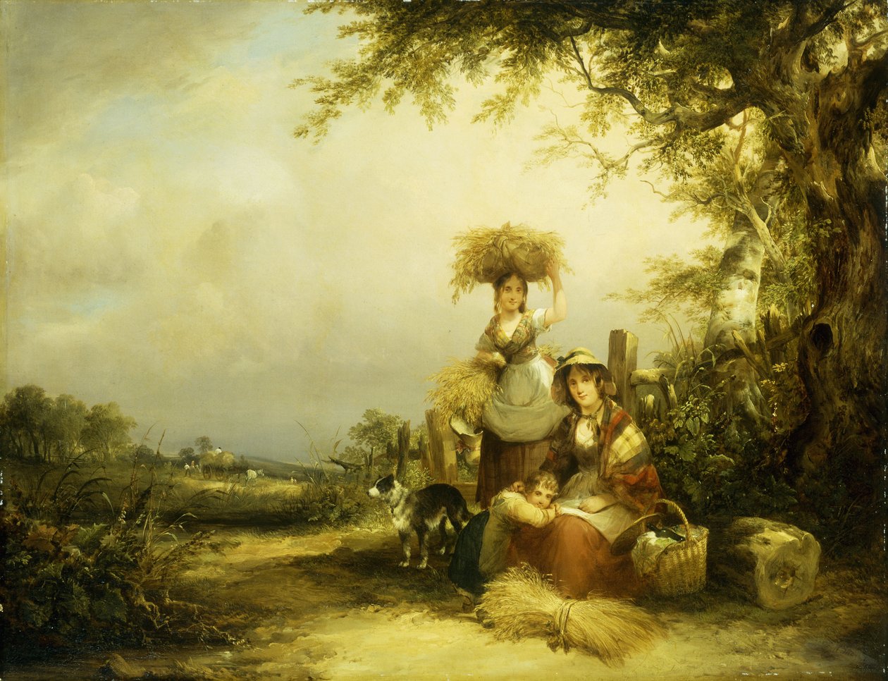 The Gleaners - Shirley, Hants, od William Snr. Shayer