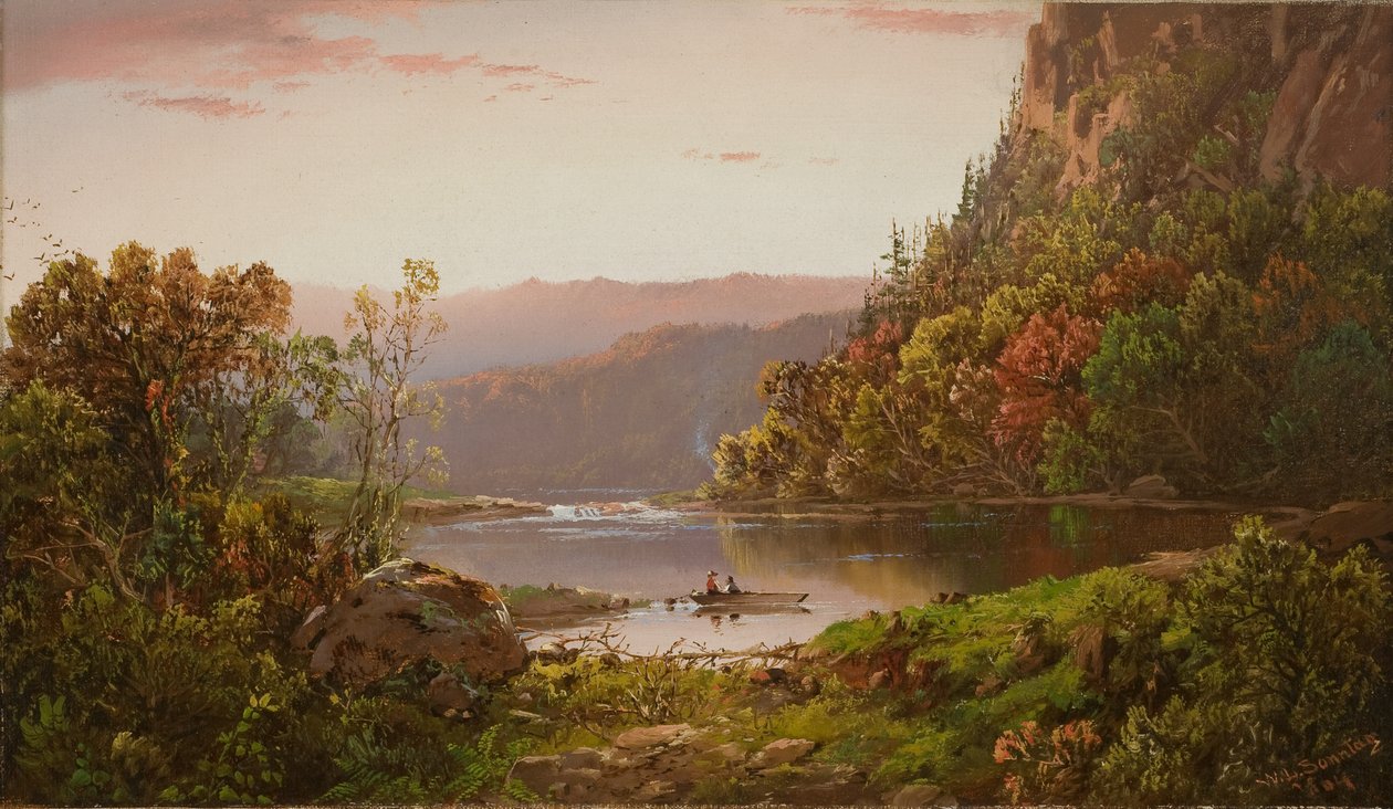 Na Valley River, Virginie, 1864 od William Sonntag