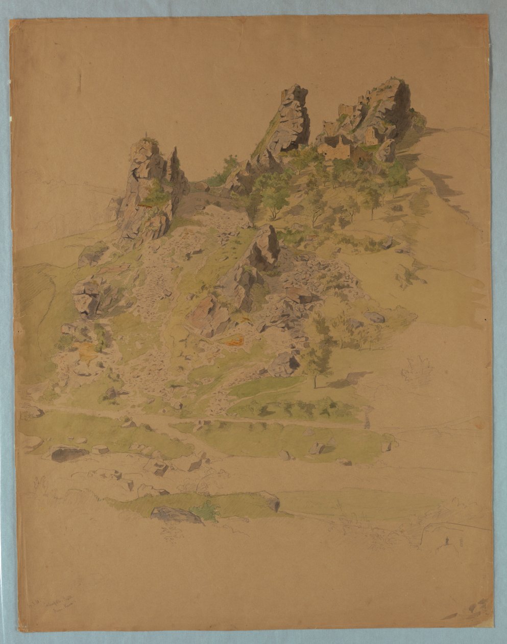 Zámek Calenfells poblíž Kirn, Německo od William Stanley Haseltine