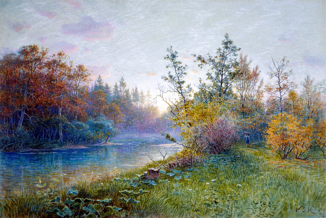 Mill Dam v Traunstein, 1894. od William Stanley Haseltine