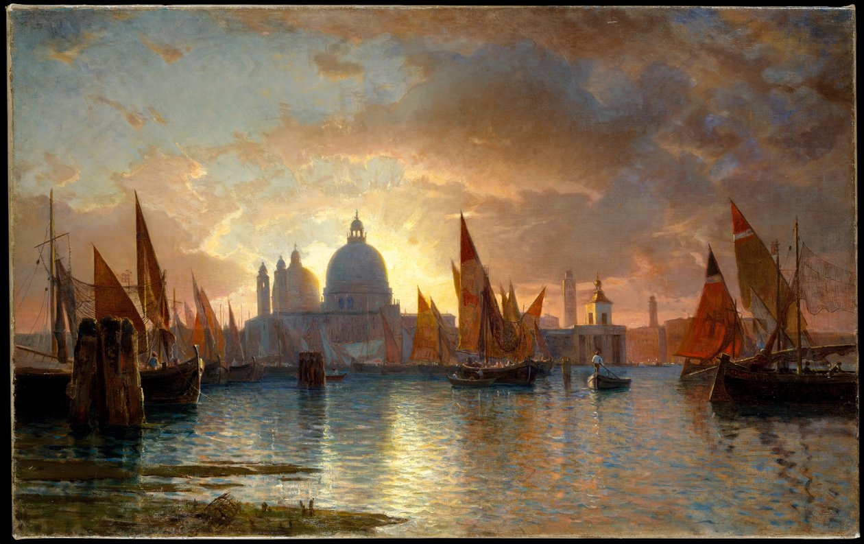 Santa Maria della Salute, západ slunce od William Stanley Haseltine