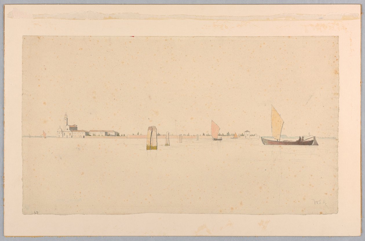 Studie laguny, Benátky, Itálie od William Stanley Haseltine