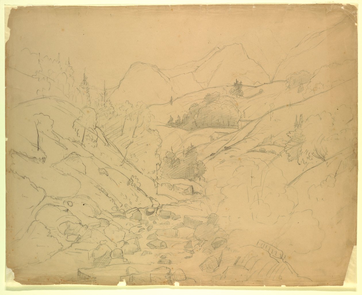 Studium krajiny od William Stanley Haseltine