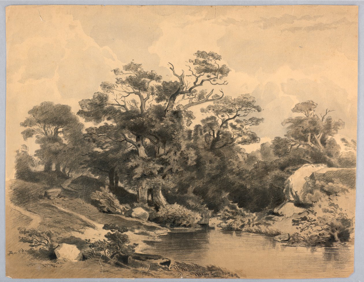 Studium krajiny od William Stanley Haseltine