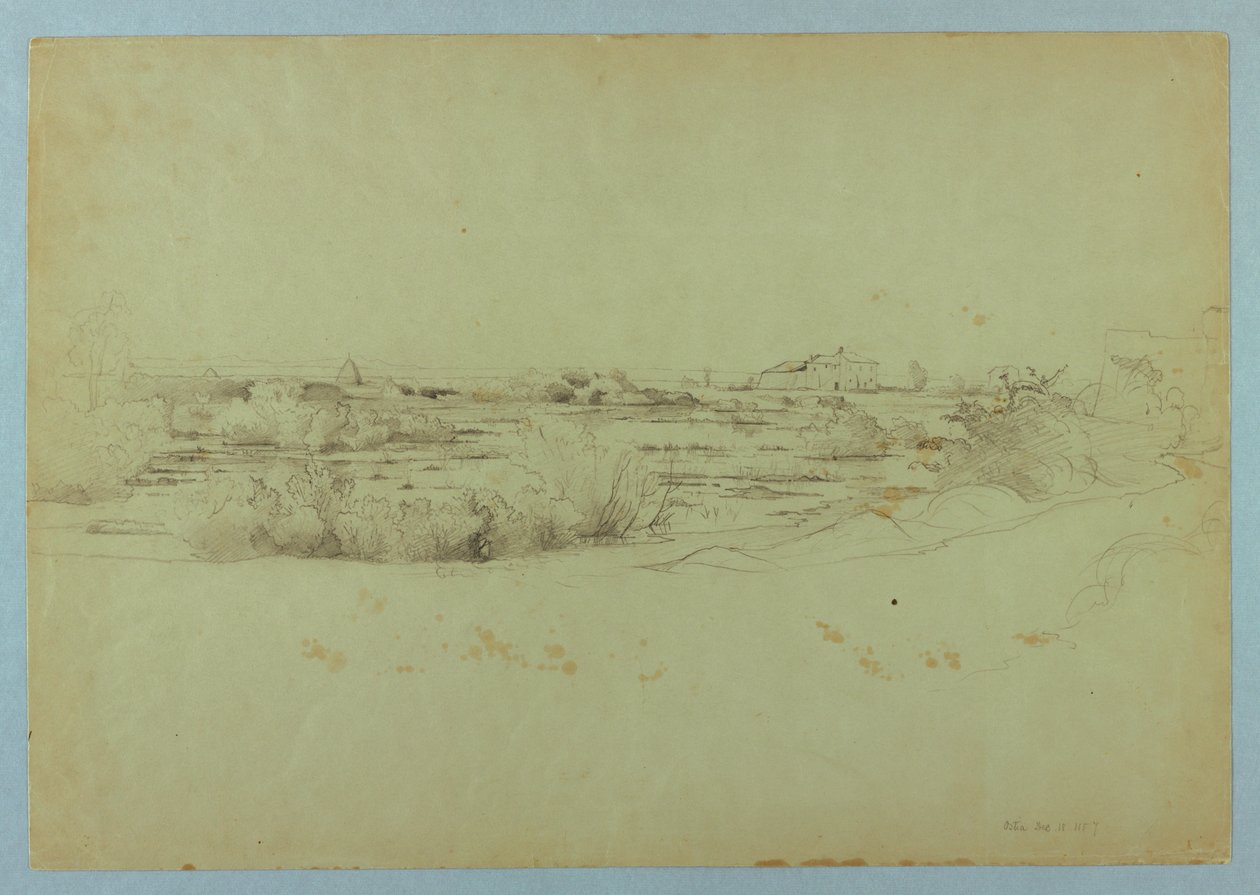 Studie krajiny, Ostia, Itálie od William Stanley Haseltine