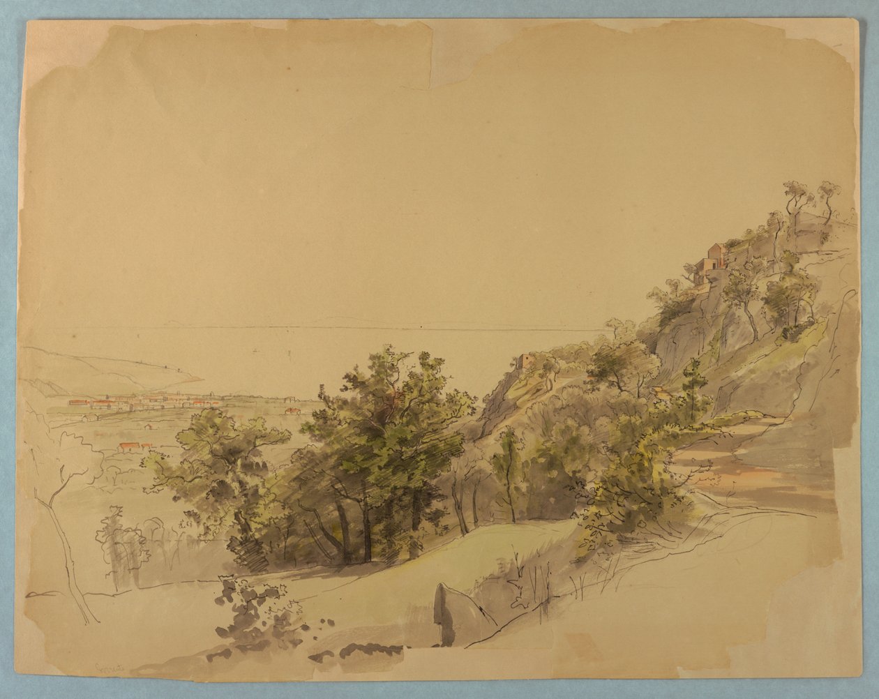 Studie krajiny, Sorrento, Itálie od William Stanley Haseltine