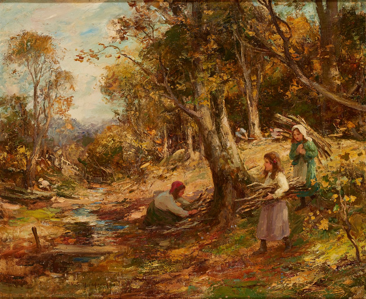 Sběr dříví (olej na plátně) od William Stewart MacGeorge
