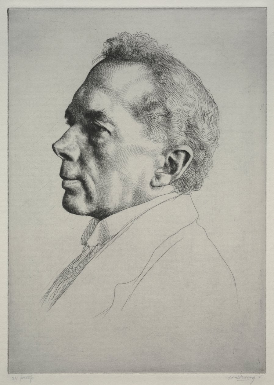 Campbell Dodgson, Profil vlevo od William Strang