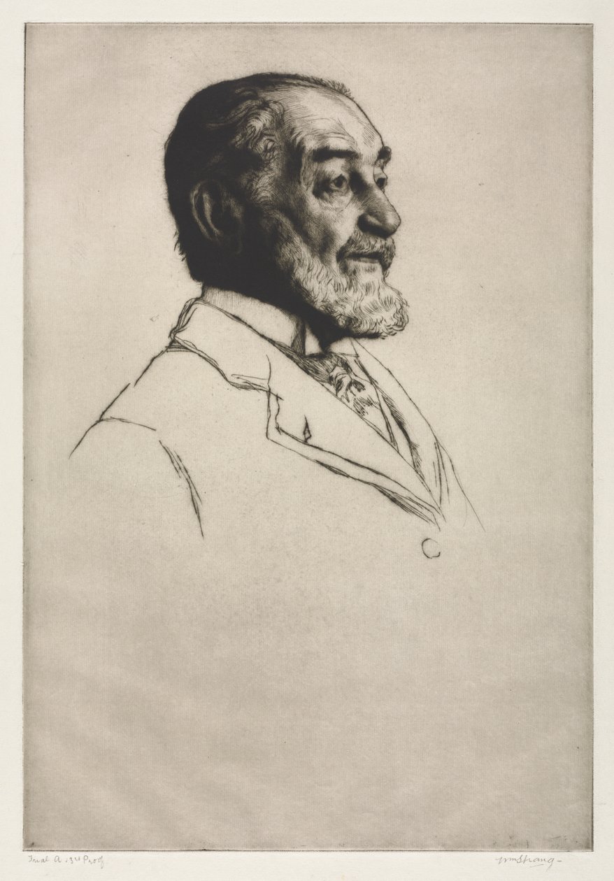 Frederick Harrison od William Strang