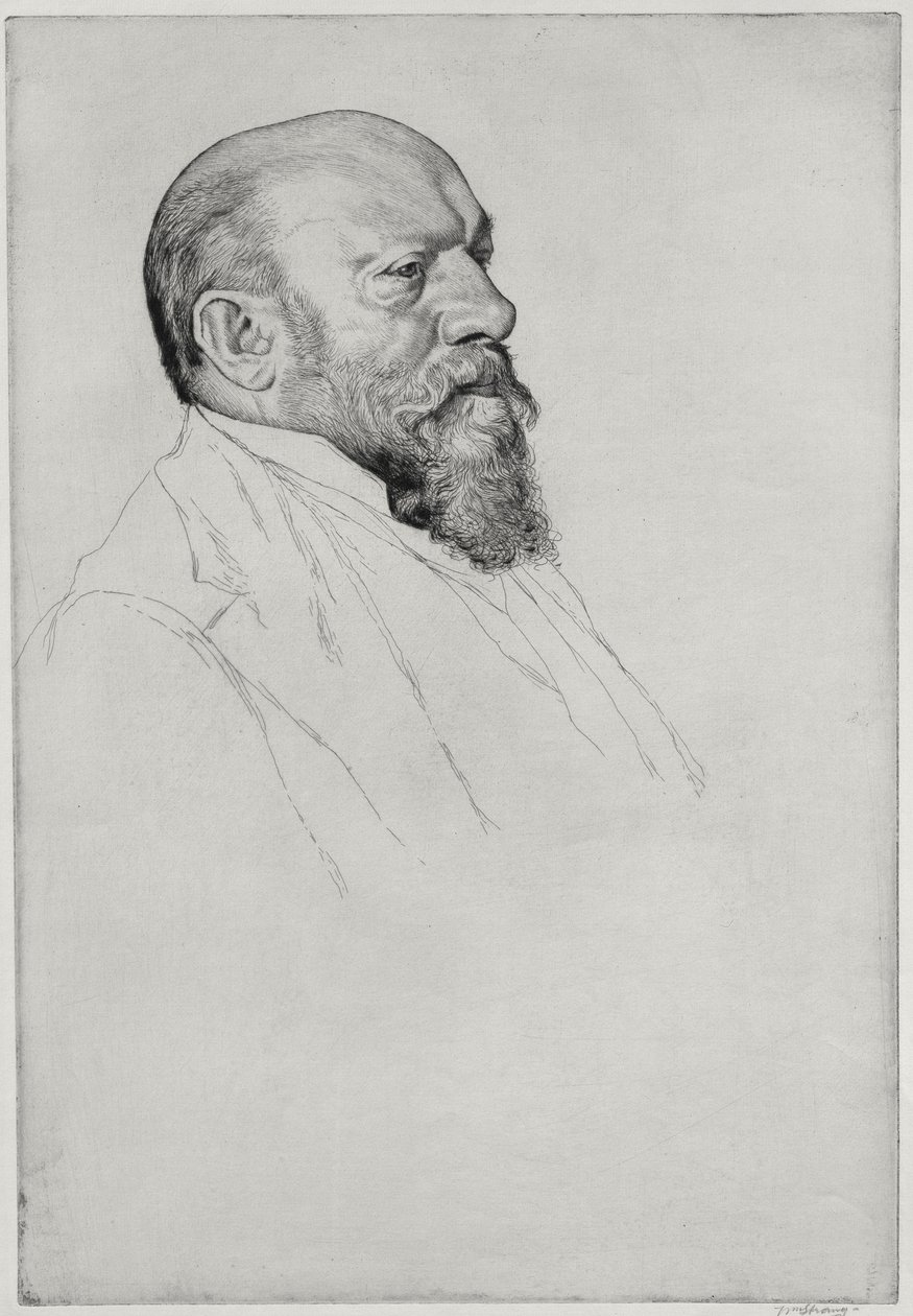 Portrét Hanse Richtera (1843-1916), maďarského dirigenta od William Strang