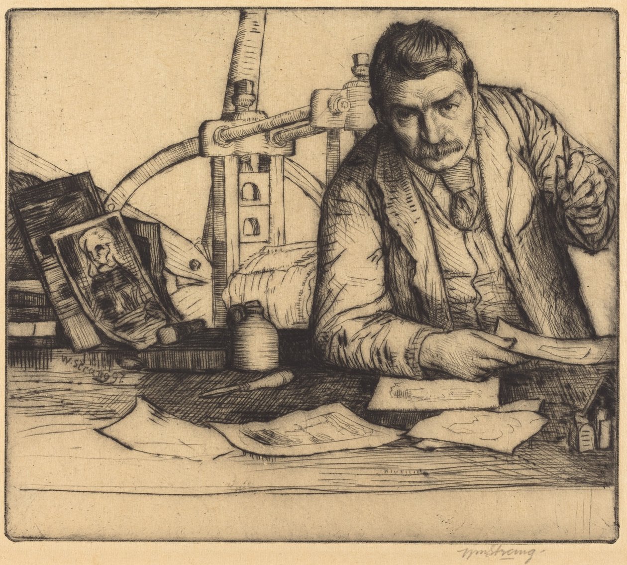 Autoportrét od William Strang