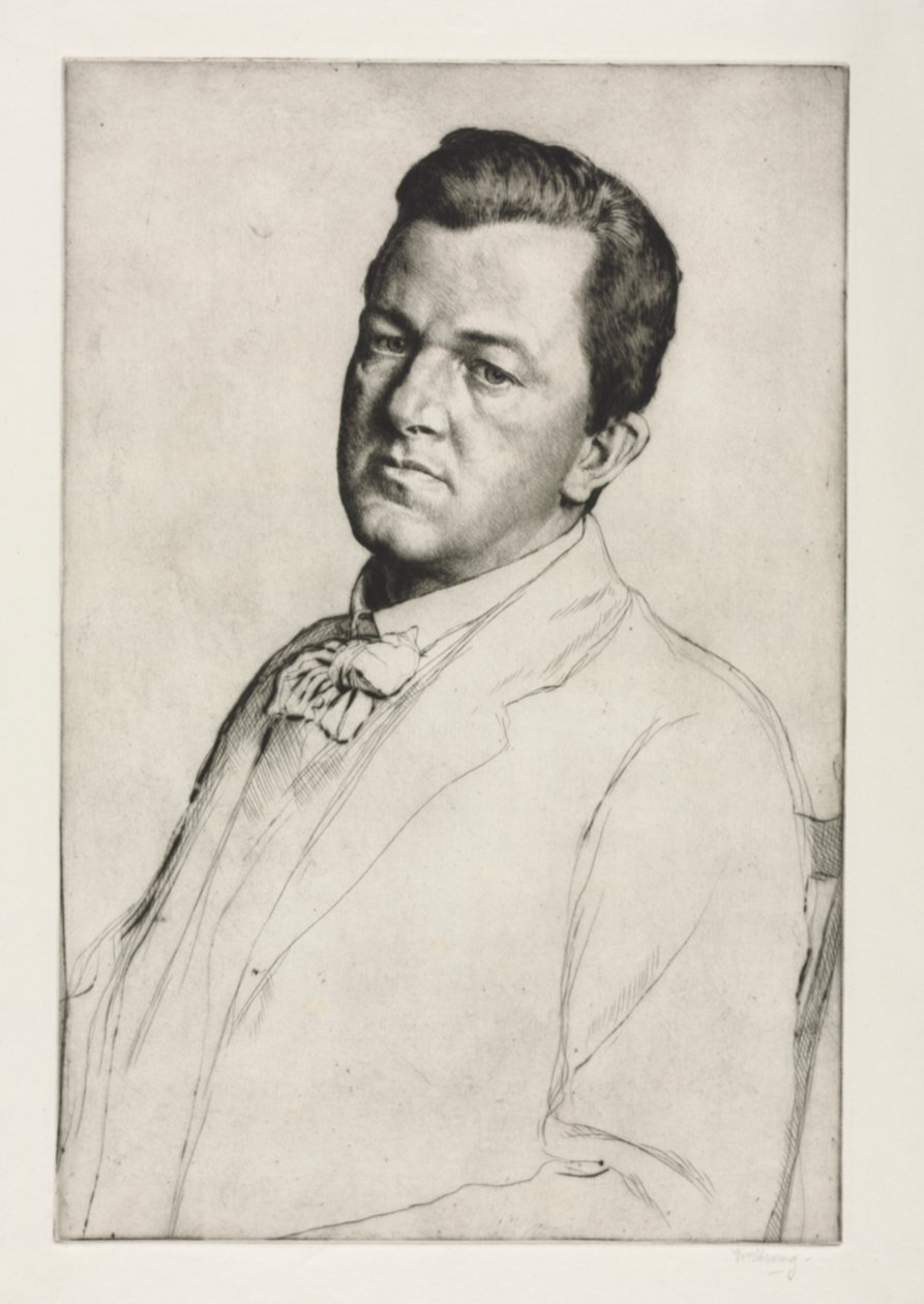 Sir Charles Holroyd, 1909. od William Strang