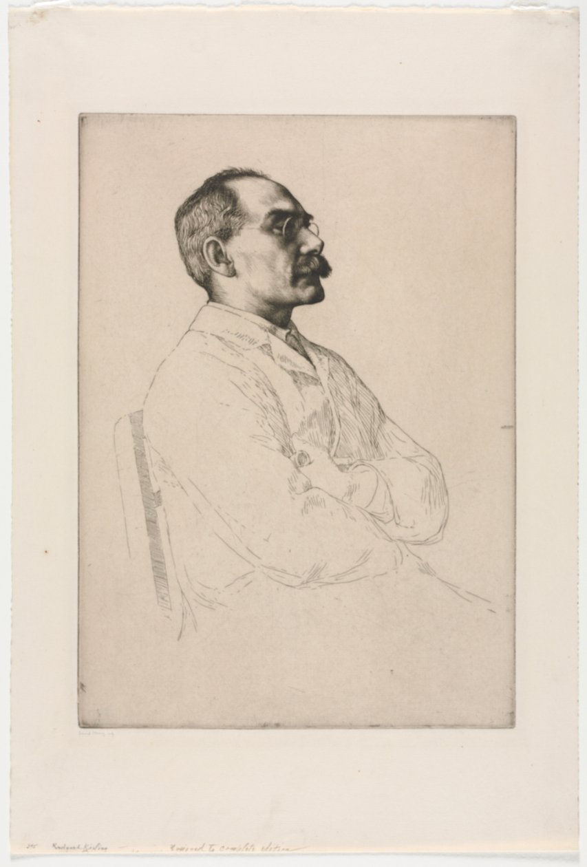 Sir Rudyard Kipling, 1898. od William Strang