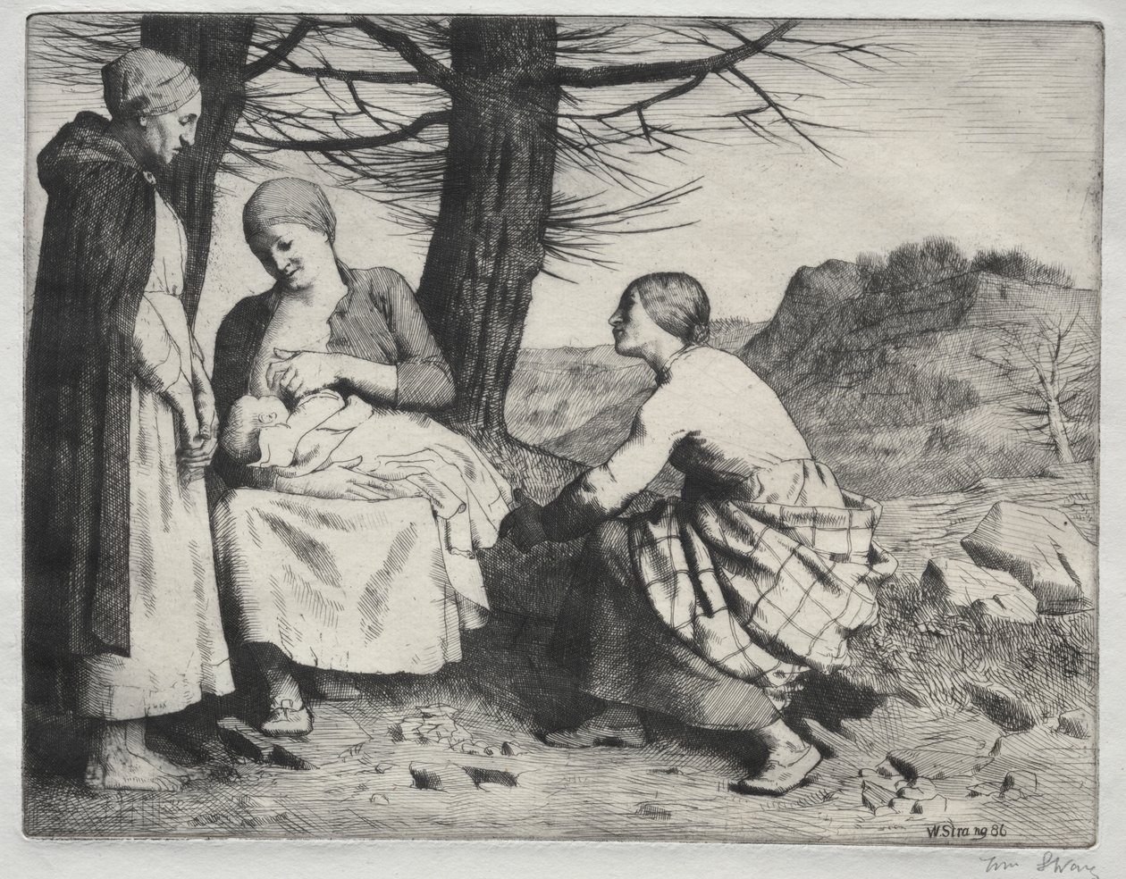 Žena a dítě od William Strang