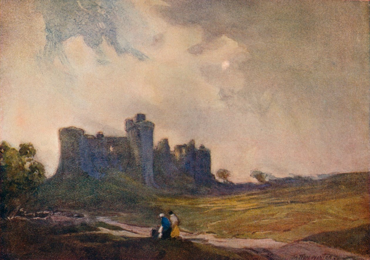 The Coming Storm, Carew Castle, c1913 1914-1915 od William Tatton Winter