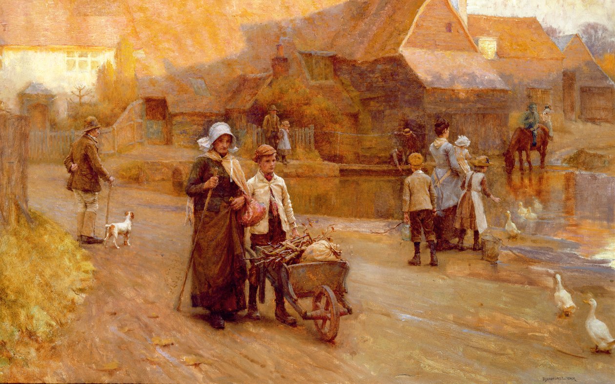 Starý mlýn, Surrey od William Teulon Blandford Fletcher
