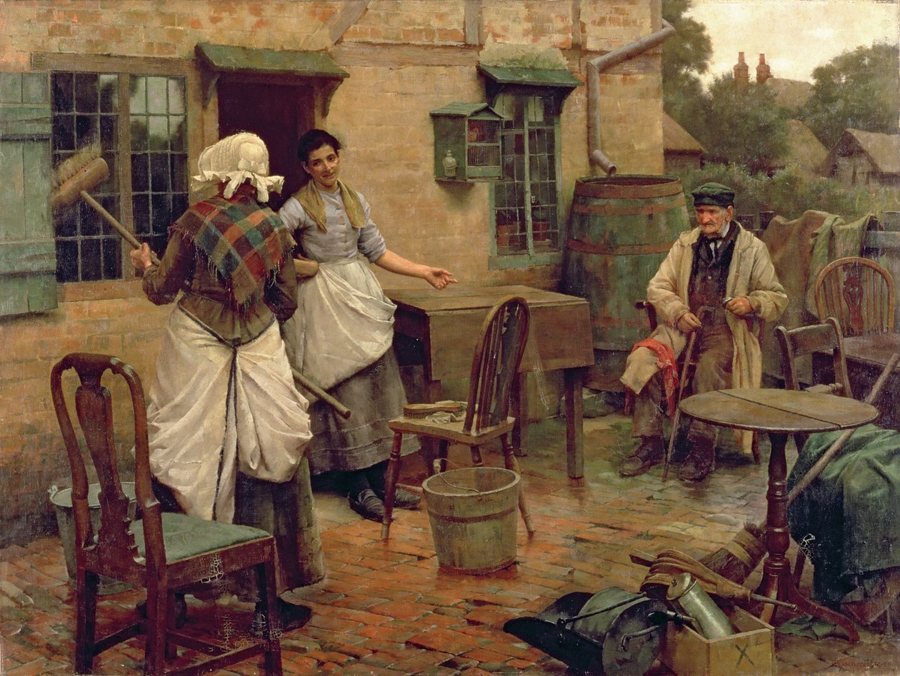 Pod vládou spodniček, asi 1891-2 (olej na plátně) od William Teulon Blandford Fletcher