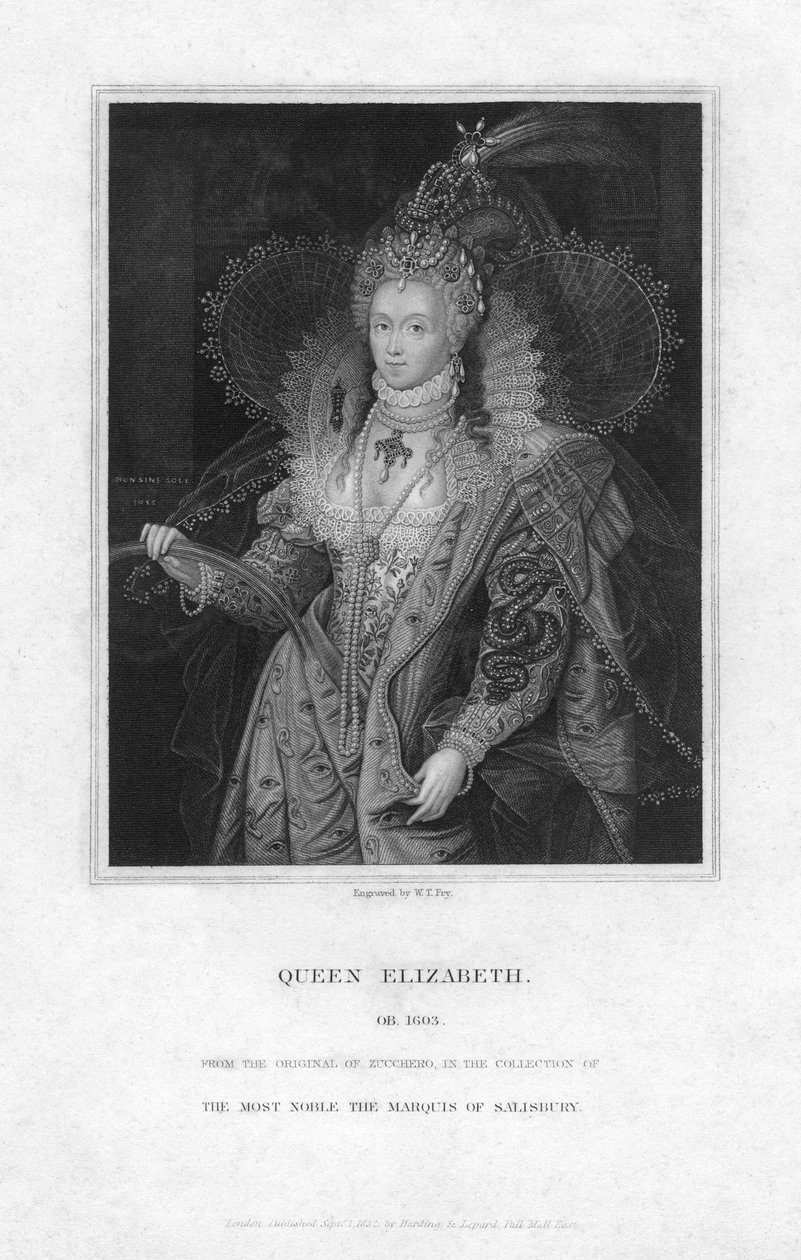 Alžběta I., anglická královna, 1832. od William Thomas Fry