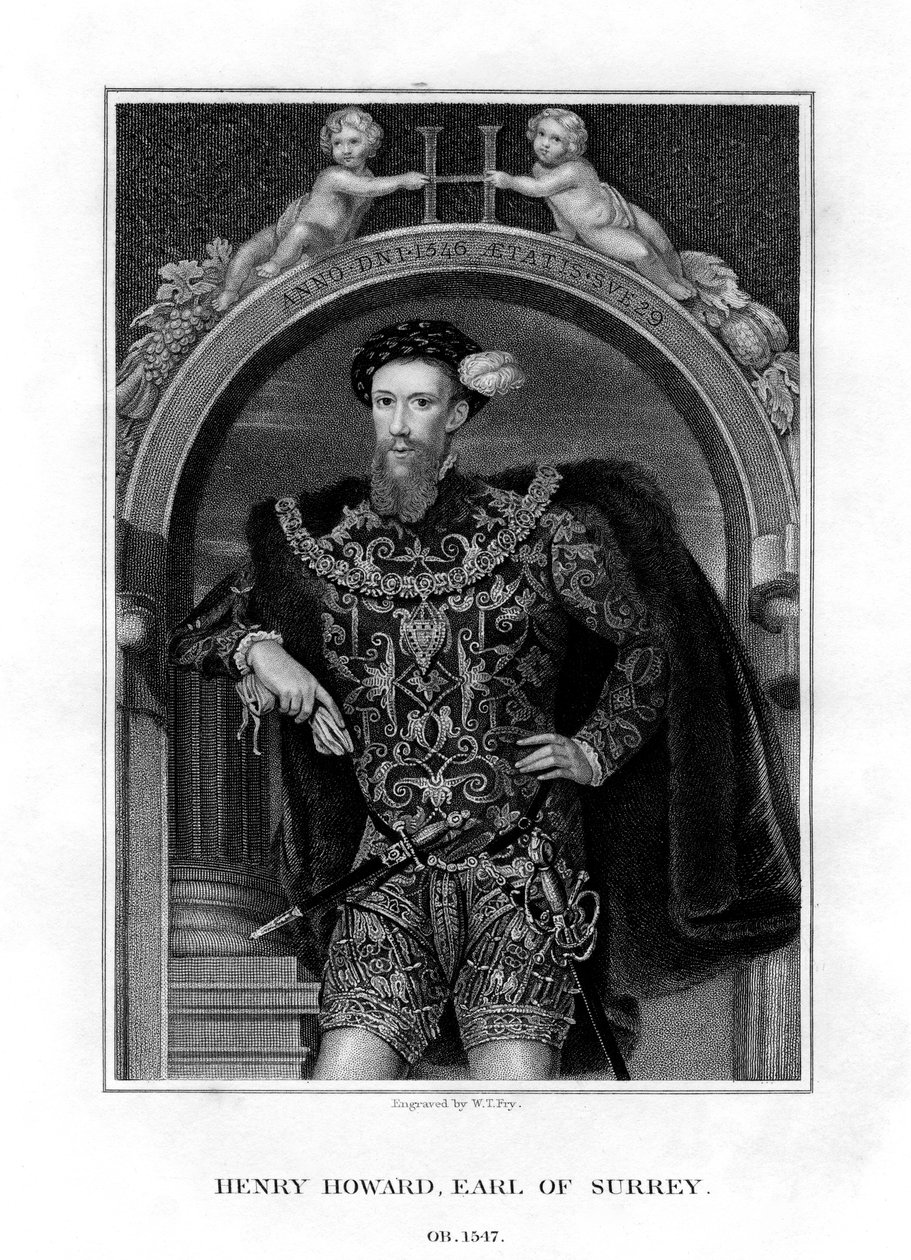 Henry Howard, hrabě ze Surrey, anglický aristokrat a básník, 1829. od William Thomas Fry