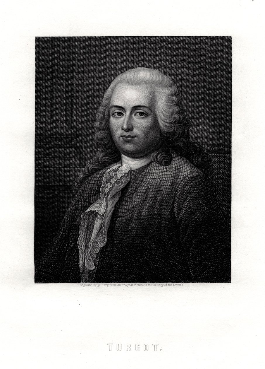 Turgot, francouzský státník a ekonom, 19. století od William Thomas Fry