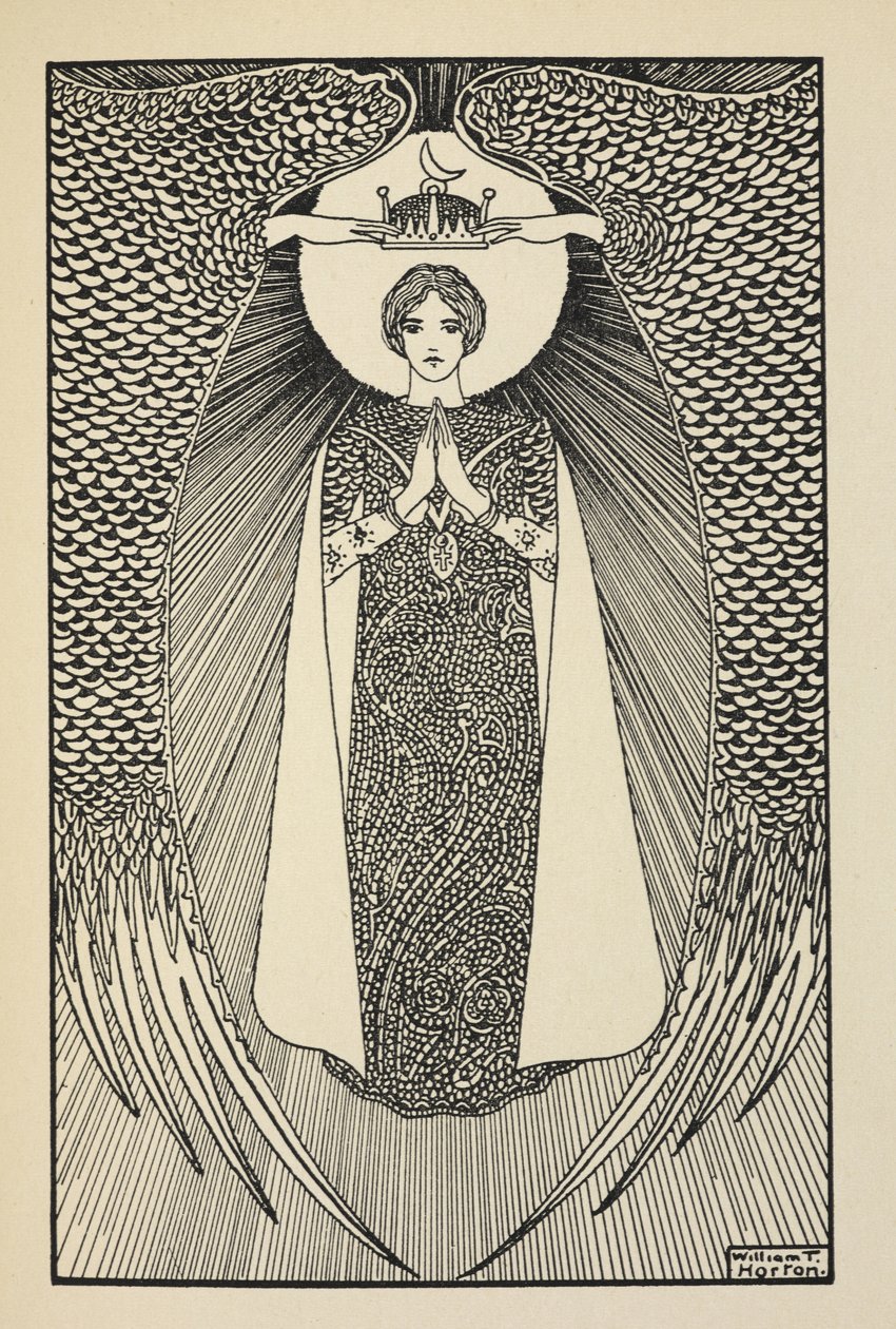 Assumptio, deska 59 z knihy „A Book of Images, kterou uvedl W. B. Yeats“ od William Thomas Horton