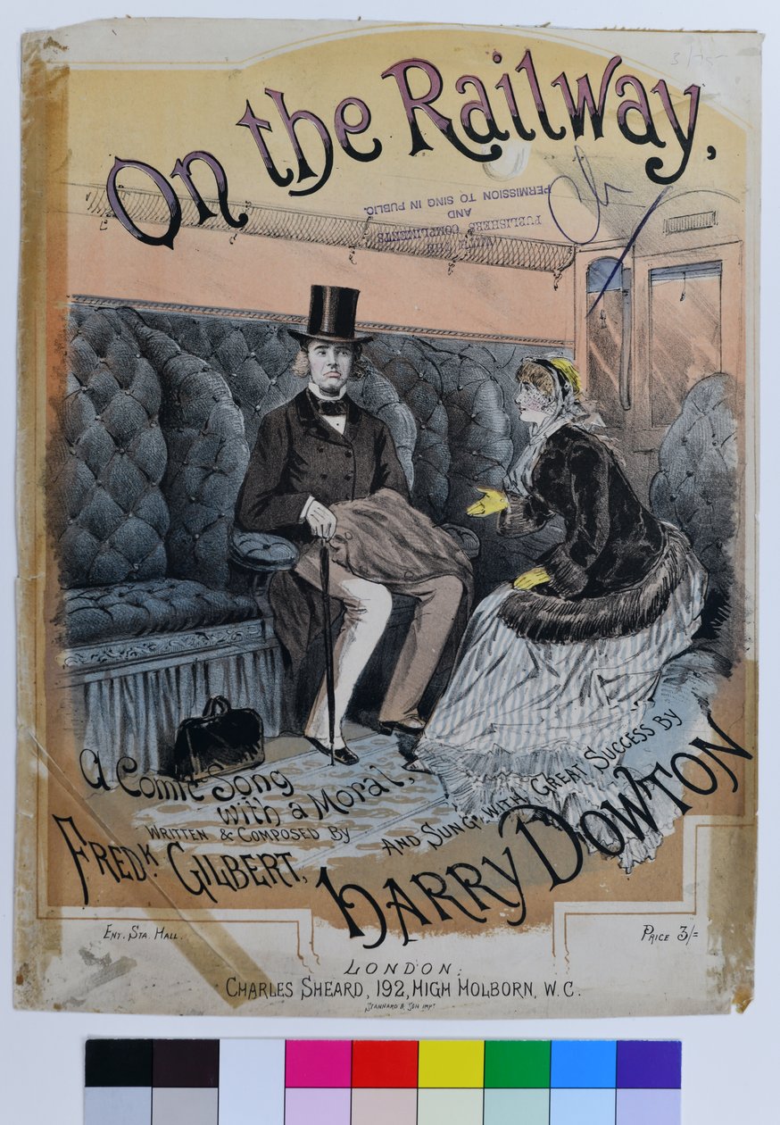 Na železnici, asi 1870 (chromolitografie na papíře) od William Thomas Stannard