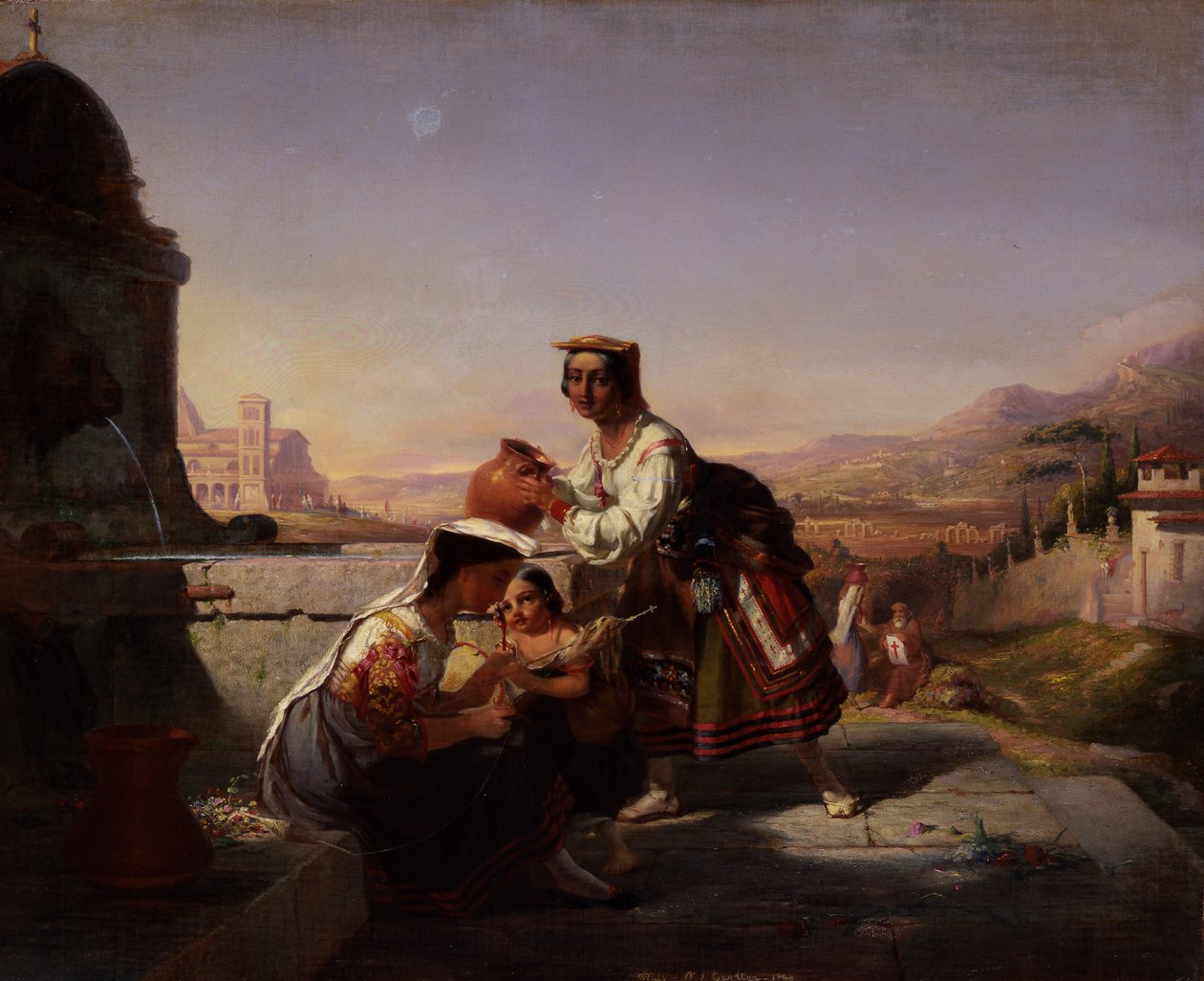 Italská scéna, 1860. od William Tolman Carlton