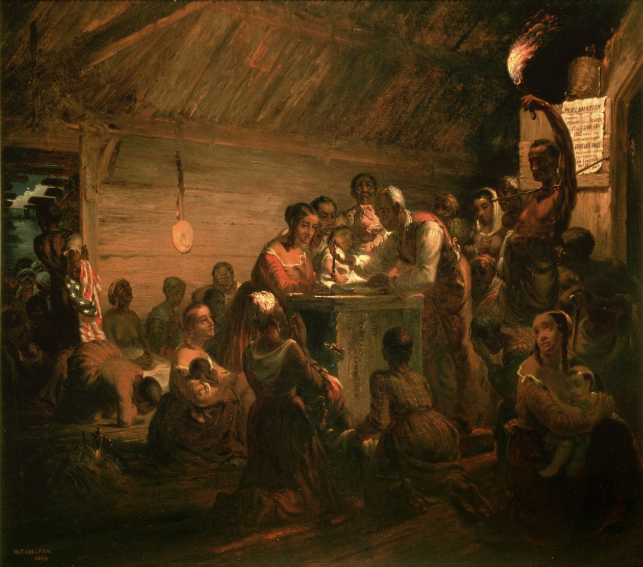 Hodina emancipace, 1863 od William Tolman Carlton