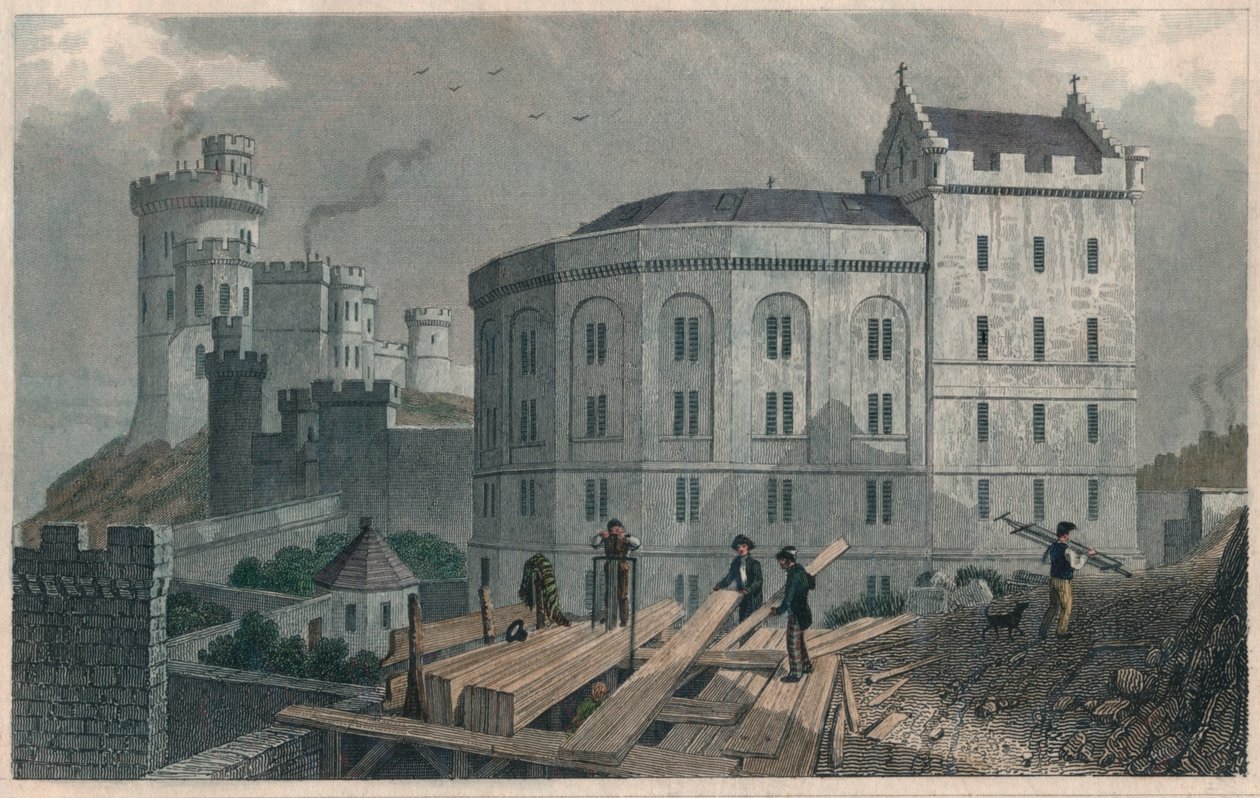 East End of the Bridewell a Jail Governors House, Edinburgh, 1829 od William Tombleson
